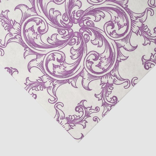 middeleeuws bloemenpatroon tissuepapier (Detail)