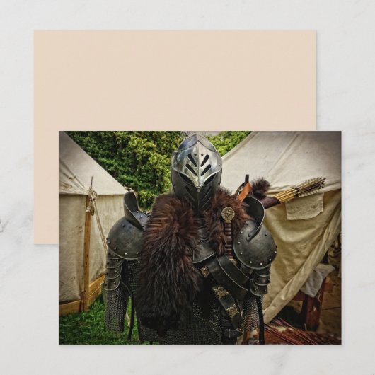 middeleeuws briefkaart (Voorkant / Achterkant)