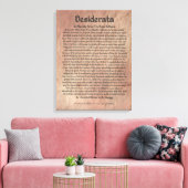 Middeleeuws DESIDERATA Poster Max Ehrmann-Mars Sto Canvas Afdruk (Insitu (Woonkamer))