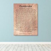 Middeleeuws DESIDERATA Poster Max Ehrmann-Mars Sto Canvas Afdruk (Insitu (Houten vloer))