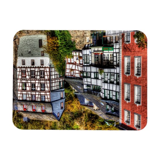 Middeleeuws dorp Monschau in Duitsland Magneet (Horizontaal)