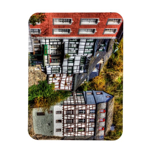 Middeleeuws dorp Monschau in Duitsland Magneet (Verticaal)