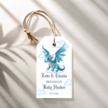 Middeleeuws dragon baby shower dank je wel