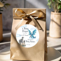 Middeleeuws dragon baby shower dank je wel