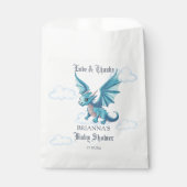 Middeleeuws dragon baby shower geeft de voorkeur a bedankzakje (Voorkant)