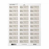 Middeleeuws Drakenadres Etiket (Full Sheet)