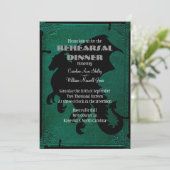 Middeleeuws Drakenzwaard  repetitieuitnodiging Kaart (Staand voorkant)