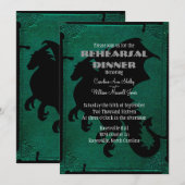 Middeleeuws Drakenzwaard  repetitieuitnodiging Kaart (Voorkant / Achterkant)