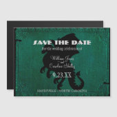 Middeleeuws Drakenzwaard Save the Date Magnetische Uitnodiging (Voorkant / Achterkant)