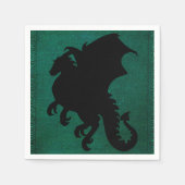 Middeleeuws Drakenzwaard  Servetten (Voorkant)