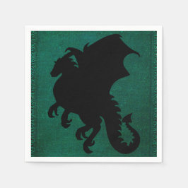 Middeleeuws Drakenzwaard  Servetten