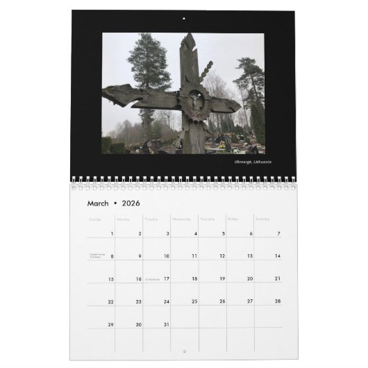 Middeleeuws Europa 2024 Kalender Gotisch MEDIUM 8. (Mar 2026)