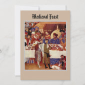 Middeleeuws Feest Flat Note Kaart Notitiekaartje (Voorkant)