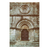 Middeleeuws gotisch portaal in Santiago de Antas Foto Afdruk (Voorkant)