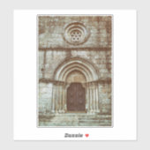 Middeleeuws gotisch portaal in Santiago de Antas Sticker (Vel)