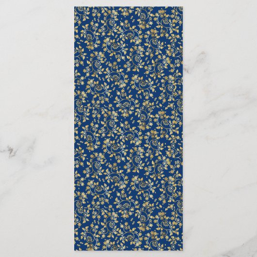 middeleeuws goud menu (Achterkant)