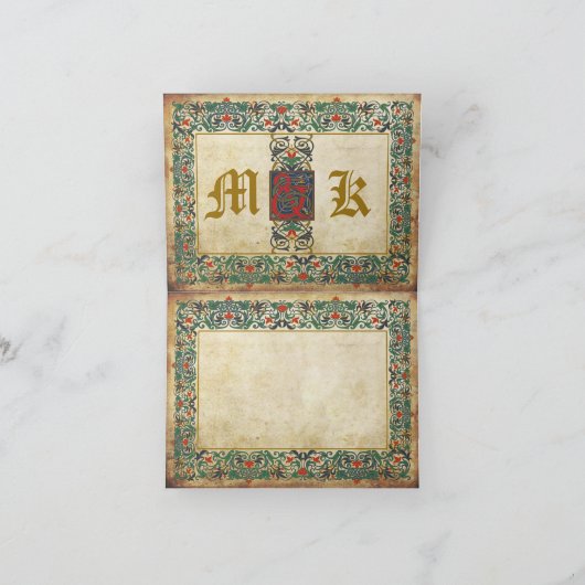 Middeleeuws Handschrift Goth Bedankt (Binnen)