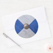 middeleeuws houten schild oorlogswapen knight armb ronde sticker (Envelop)