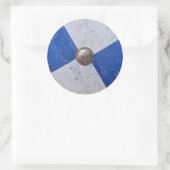 middeleeuws houten schild oorlogswapen knight armb ronde sticker (Tas)