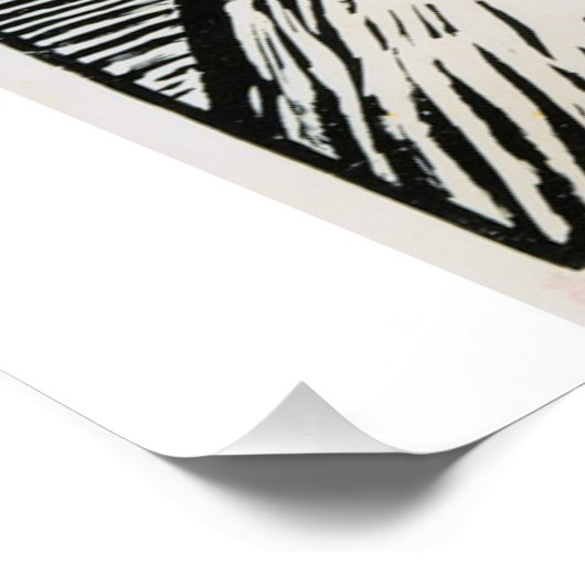 middeleeuws houtsnip perfect poster (Hoek)