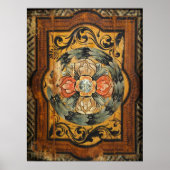 middeleeuws houtsschilderkunst  Gothische hist Poster (Voorkant)