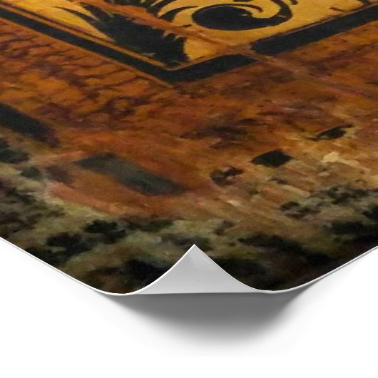 middeleeuws houtsschilderkunst  Gothische hist Poster (Hoek)