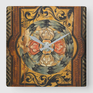 middeleeuws houtsschilderkunst  Gothische hist Vierkante Klok