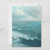 Middeleeuws huisje op een klif kaart (Achterkant)