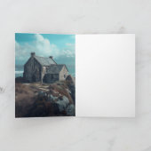 Middeleeuws huisje op een klif kaart (Binnen)