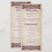 Middeleeuws huwelijksprogramma (Voorkant / Achterkant)