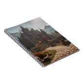 Middeleeuws kasteel berglandschap notitieboek (Rechterzijde)