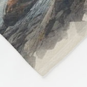 Middeleeuws kasteel bij zonsondergang met sfeervol fleece deken (Hoek)