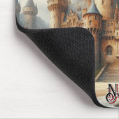 Middeleeuws kasteel bij zonsondergang met sfeervol muismat (Hoek)