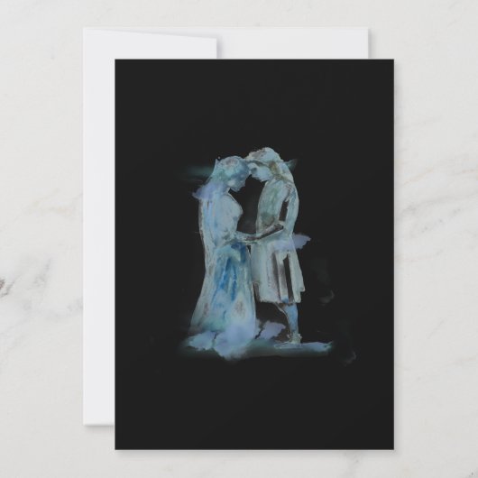 *~* Middeleeuws Kasteel Koppel Kasteel Verliefd Tr Kaart (Achterkant)