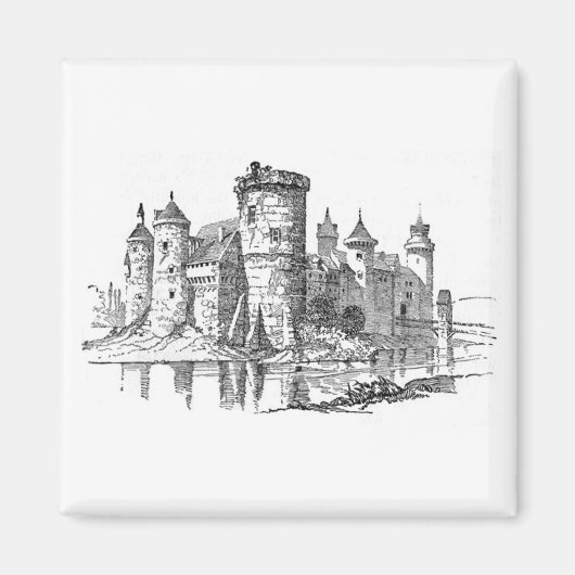 Middeleeuws Kasteel Magneet (Voorkant)