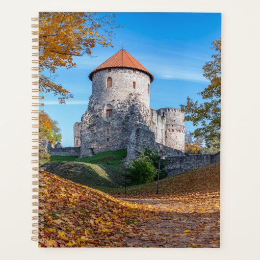 Middeleeuws kasteel omgeven door bos planner (Voorkant)