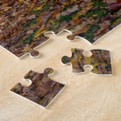 Middeleeuws kasteel omringd door bos legpuzzel (Zijkant)