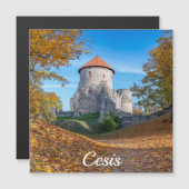 Middeleeuws kasteel omringd door bosmagneet (Voorkant / Achterkant)