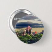 middeleeuws kasteel ronde button 5,7 cm (Voorkant /achterkant)