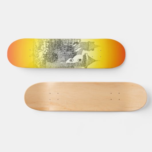 Middeleeuws Kasteel Skateboard (Horizontaal)