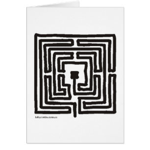 middeleeuws klein labyrint vierkant