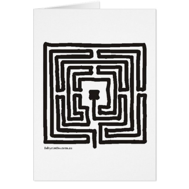 middeleeuws klein labyrint vierkant (Voorkant)