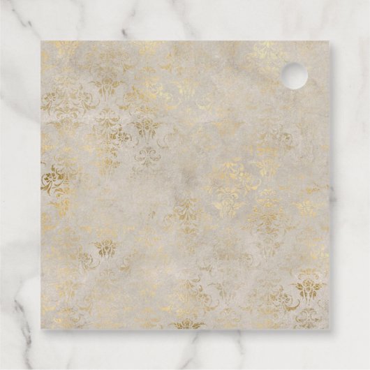 Middeleeuws Knight Castle Monogram Bedankjes Labels (Achterkant)