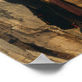 Middeleeuws Knight Riding Horse Illustration Poste Poster (Hoek)