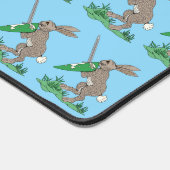 Middeleeuws krijgerkonijn bureaumat (Hoek)