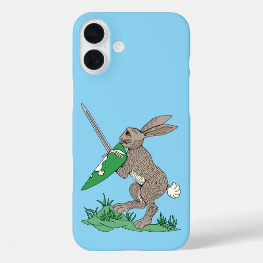 Middeleeuws krijgerkonijn Case-Mate iPhone case (Achterkant)