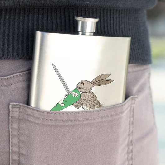 Middeleeuws krijgerkonijn flacon (Voorbeeld)