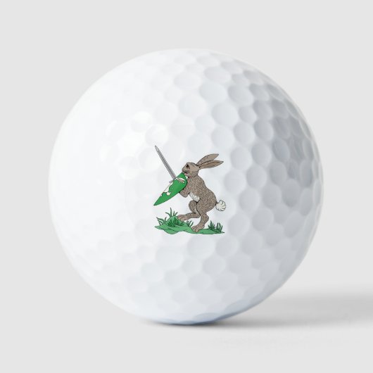 Middeleeuws krijgerkonijn golfballen (Voorkant)