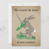 Middeleeuws krijgerkonijn kaart (Voorkant)