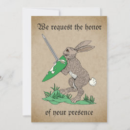 Middeleeuws krijgerkonijn kaart